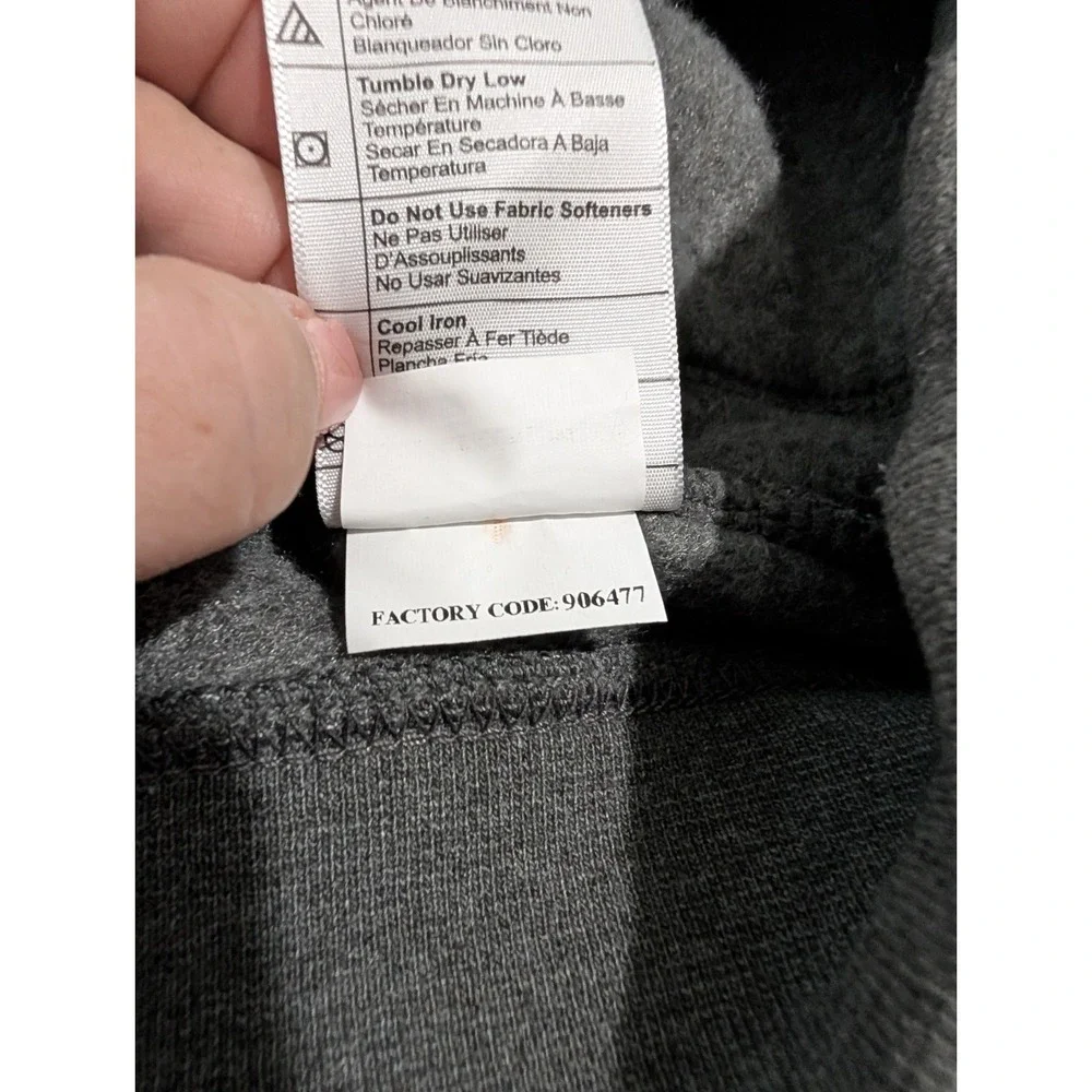 Carhartt Grey Quarter Zip Sweatshirt Pullover Med. Heavyweight Loose Fit WM Logo